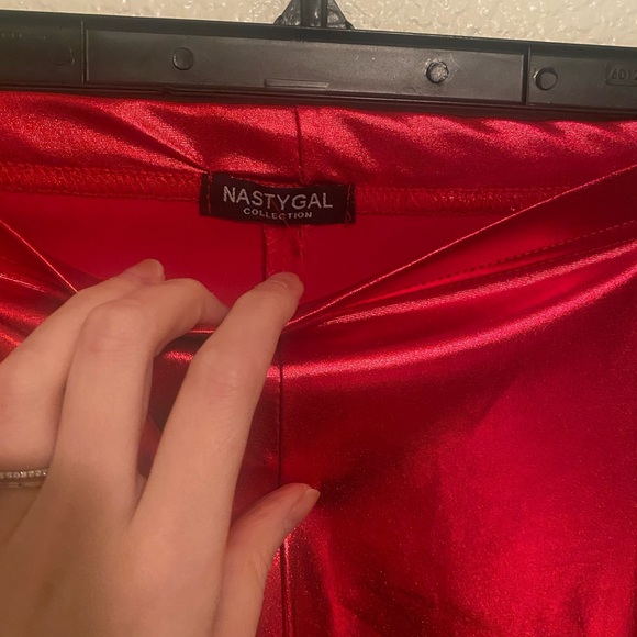 NWT Red metallic top & pant set - Picture 6 of 11